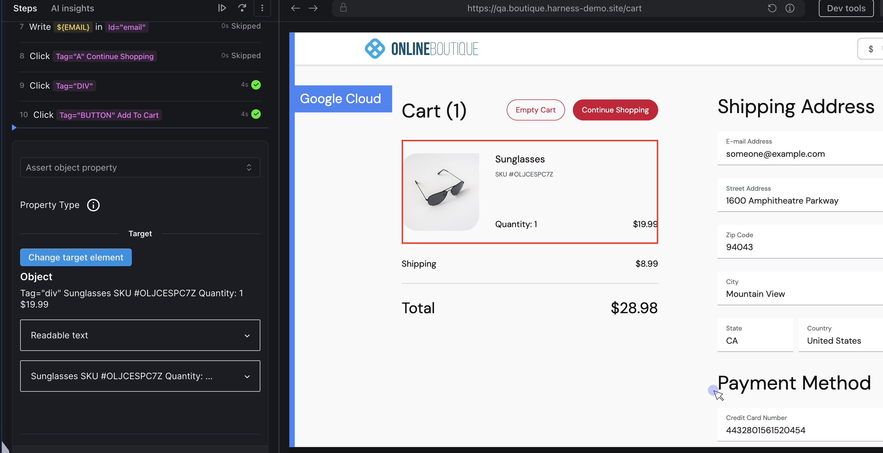 Click to view full size image Assert Script Success